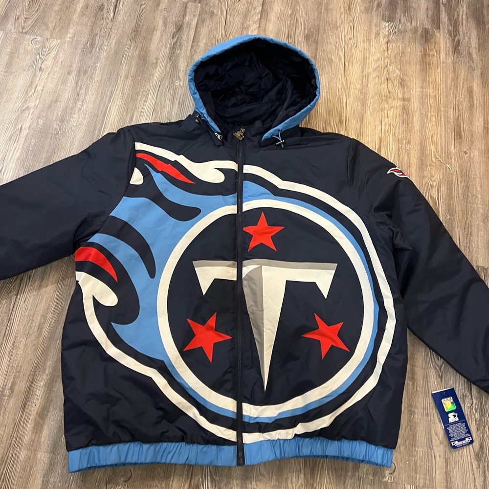 Tennessee Titans Starter Jacket Coat with hood